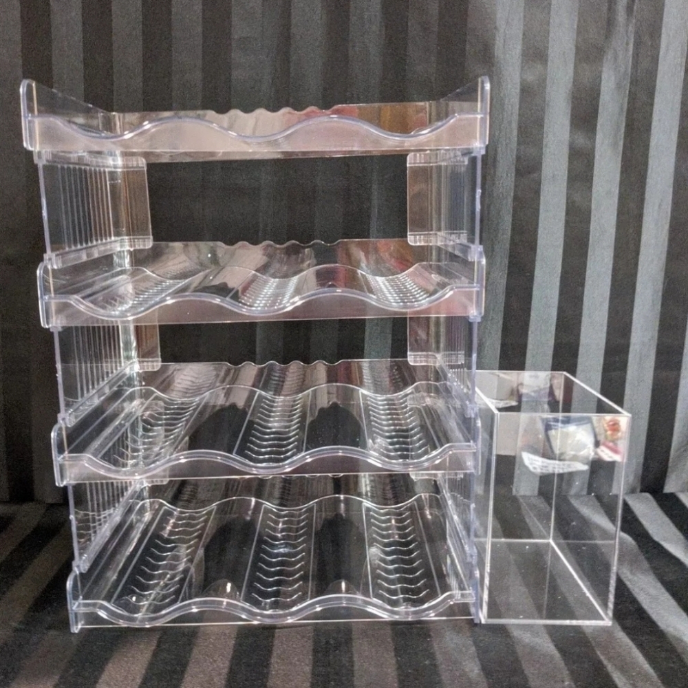 Kinller 12 Bottle Holder Organizer With Ice Bucket